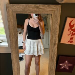 Pull&Bear White Mini Skirt